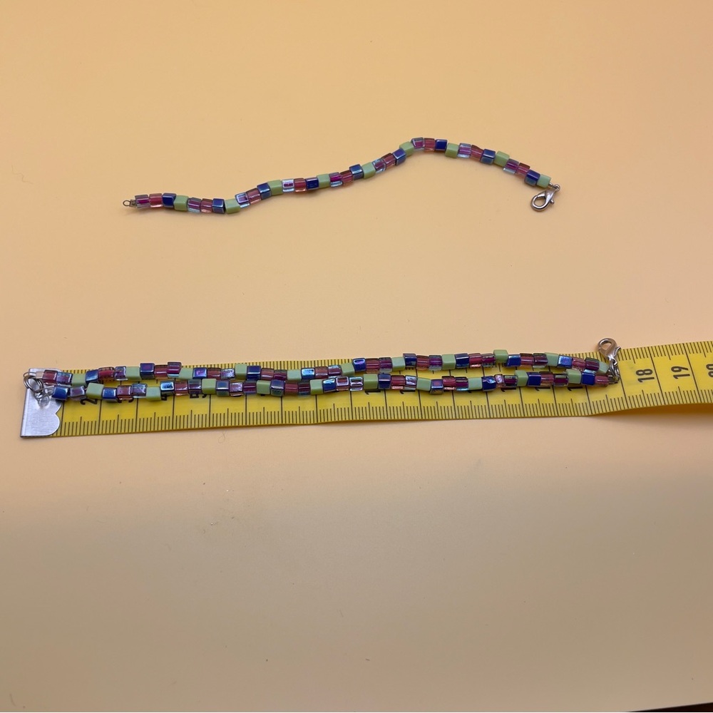 Big Sis & Lil Sis Iridescent Mermaid Bracelets π Mommy & Me Matching Set πβ¨ - Picture 4 of 7